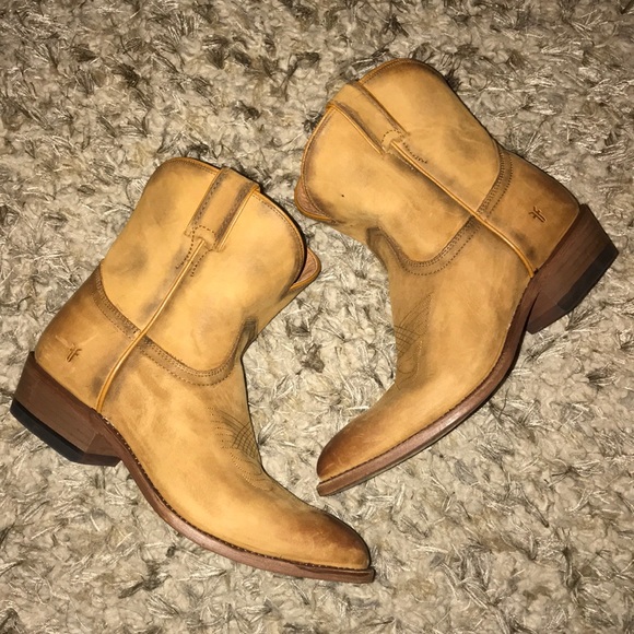 frye cowboy booties